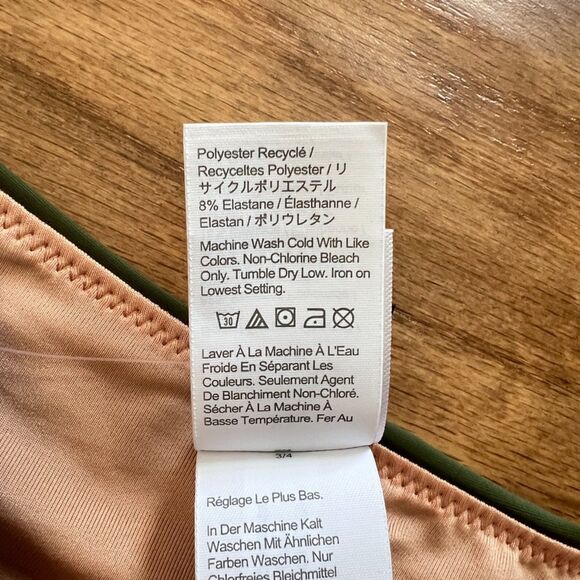 NWT J.Crew Curved-Waist Cheeky Bikini Bottom Size XL Dark Green BC125 - Picture 8 of 8